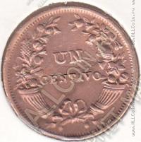 29-118 Перу 1 сентаво 1941г. КМ # 211а бронза 19,5мм