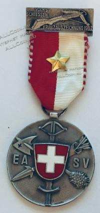 #478 Швейцария спорт Медаль Знаки. 1962 год.