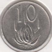 15-72 Южная Африка 10 центов 1976г.  - 15-72 Южная Африка 10 центов 1976г. 