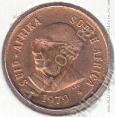 19-75 Южная Африка 1 цент 1979г. КМ # 98 бронза 3,0гр. 19мм - 19-75 Южная Африка 1 цент 1979г. КМ # 98 бронза 3,0гр. 19мм