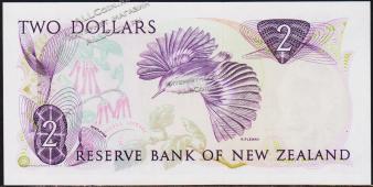 Новая Зеландия 2 доллара 1981-85г. P.170a - UNC - Новая Зеландия 2 доллара 1981-85г. P.170a - UNC