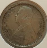 #15-113 Монако 20 франков 1947г. Серебро.UNC - #15-113 Монако 20 франков 1947г. Серебро.UNC