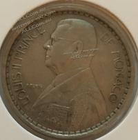 #15-113 Монако 20 франков 1947г. Серебро.UNC