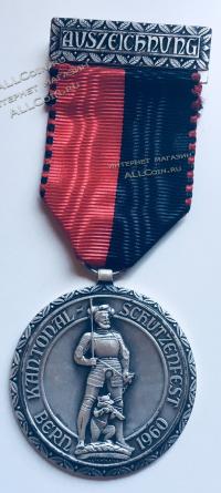 #068 Швейцария спорт Медаль Знаки