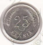 3-140 Финляндия 25 пенни 1939 г. KM# 25 Медь-Никель 1,27 гр. 16,0 мм. 