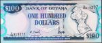 Банкнота Гайана 100 долларов 1999 года. P.31а - UNC