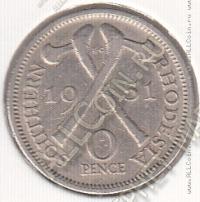 25-106 Южная Родезия 6 пенсов 1951г. КМ # 21 медно-никелевая 2,83гр.19,41мм 