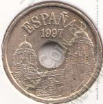 30-37 Испания 25 песет 1997г. КМ # 983 алюминий-бронза 4,25гр. 19,5мм
