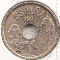 30-37 Испания 25 песет 1997г. КМ # 983 алюминий-бронза 4,25гр. 19,5мм