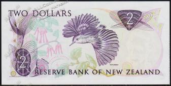 Новая Зеландия 2 доллара 1985-89г. P.170в - UNC - Новая Зеландия 2 доллара 1985-89г. P.170в - UNC