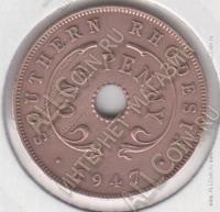 Южная Родезия 1 пенни 1947г. КМ#8a (z435)