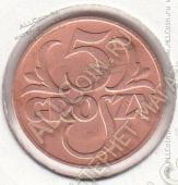 6-168 Польша 5 грошей 1937 г. Y# 10a Бронза 3,0 гр. 20,0 мм.  - 6-168 Польша 5 грошей 1937 г. Y# 10a Бронза 3,0 гр. 20,0 мм. 