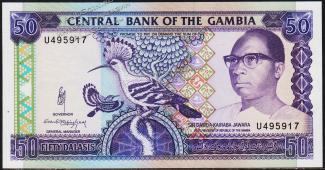 Гамбия 50 даласи 1989-95г. P.15 UNC - Гамбия 50 даласи 1989-95г. P.15 UNC