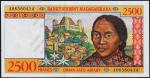 Мадагаскар 2500 франков (500 ариари) 1998г. P.81 UNC