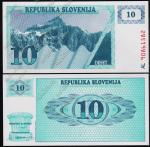 Словения 10 толаров 1990г. P.4 UNC