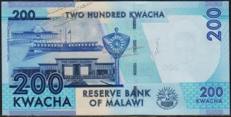 Малави 200 квача 2013г. P.NEW - UNC - Малави 200 квача 2013г. P.NEW - UNC