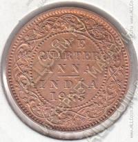 34-10 Индия 1/4 анна 1935 г. КМ # 512 бронза 4,72гр. 25,4мм 