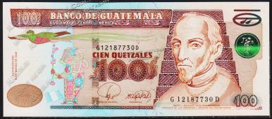 Гватемала 100 кетцаль 2008г. P.119 UNC - Гватемала 100 кетцаль 2008г. P.119 UNC