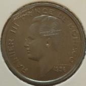 #15-117 Монако 100 франков 1956г. Серебро.UNC - #15-117 Монако 100 франков 1956г. Серебро.UNC