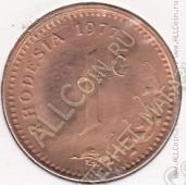 9-54 Родезия  1 цент 1977г. КМ# 10 бронза 4,0гр. 22,5мм - 9-54 Родезия  1 цент 1977г. КМ# 10 бронза 4,0гр. 22,5мм