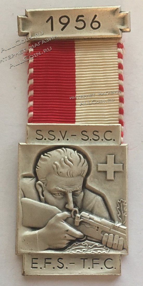 #173 Швейцария спорт Медаль Знаки 