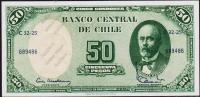 Чили 5 чентезимо 1960-61г. P.126в(2) - UNC на 50 песо 1958-59г. 