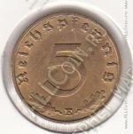 21-25 Германия 5 рейхспфеннигов 1938г. КМ # 91 Е алюминий-бронза 2,44гр. 18,1мм
