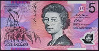Австралия 5 долларов 1995г. P.51а - UNC - Австралия 5 долларов 1995г. P.51а - UNC