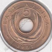 15-92 Восточная Африка 5 центов 1957г.(KN) KM# 37 UNC бронза 5,77гр - 15-92 Восточная Африка 5 центов 1957г.(KN) KM# 37 UNC бронза 5,77гр