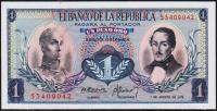 Банкнота Колумбия 1 песо 1973 года. P.404е(5) - UNC