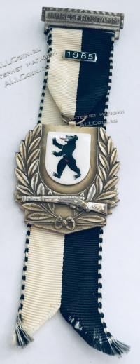 #482 Швейцария спорт Медаль Знаки. Награда. 1985 год.