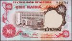 Нигерия 1 найра 1972-78г. P.15a  - UNC