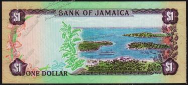 Ямайка 1 доллар 1976г. P.59в - UNC - Ямайка 1 доллар 1976г. P.59в - UNC