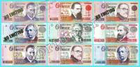 Уругвай сэт 9 банкнот от 1000 до 500000 песо 1989-92гг. Р.67а-73а UNC (в буклете)