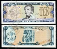 Либерия 10 долларов 2006г. P.27с - UNC