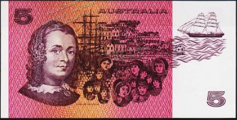 Австралия 5 долларов 1979г. P.44с - UNC - Австралия 5 долларов 1979г. P.44с - UNC