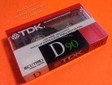 Аудио Кассета TDK D 90 1988г.  / США / - Аудио Кассета TDK D 90 1988г.  / США /