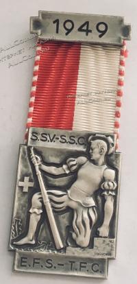 #372 Швейцария спорт Медаль Знаки. Стрелково-исторический фестиваль №3. 1949 год.