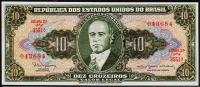 Бразилия 1 центаво 1967г. P.183в - UNC на 10 крузейро 1961г.