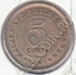 15-169 Малайя и Борнео 5 центов 1961г. КМ# 1Н UNC медно-никелевая 1,41гр. 16мм