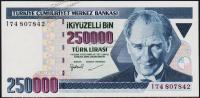 Турция 250000 лир (1970)1998г. P.211 UNC