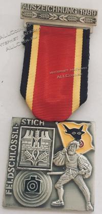 #336 Швейцария спорт Медаль Знаки. Стрельбы Фельдшлоссен. Кантон Ури. 1989 год.