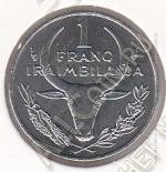 2-137 Мадагаскар 1 франк 1993 г. KM# 8 UNC Нержавеющая сталь 2,4 гр.