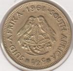 19-99 Южная Африка 1/2 цента 1961г. Латунь