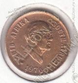 19-69 Южная Африка 1 цент 1976г. КМ # 91 бронза 3,0гр. 19мм - 19-69 Южная Африка 1 цент 1976г. КМ # 91 бронза 3,0гр. 19мм