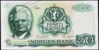 Норвегия 50 крон 1981г. P.37d(6) - UNC