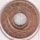 5-113 Восточная Африка 1 цент 1955г. KM# 35 бронза 2,0гр 20,0мм - 5-113 Восточная Африка 1 цент 1955г. KM# 35 бронза 2,0гр 20,0мм