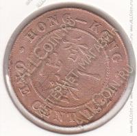 25-29 Гонконг 1 цент 1924г. КМ # 16 бронза 7,5гр. 27,6мм
