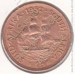 26-15 Южная Африка 1 пенни 1952г КМ # 34.2 бронза 30,8мм