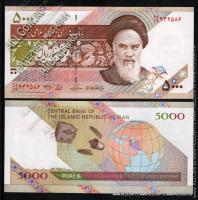 Иран 5000 риалов 2009-10г. UNC